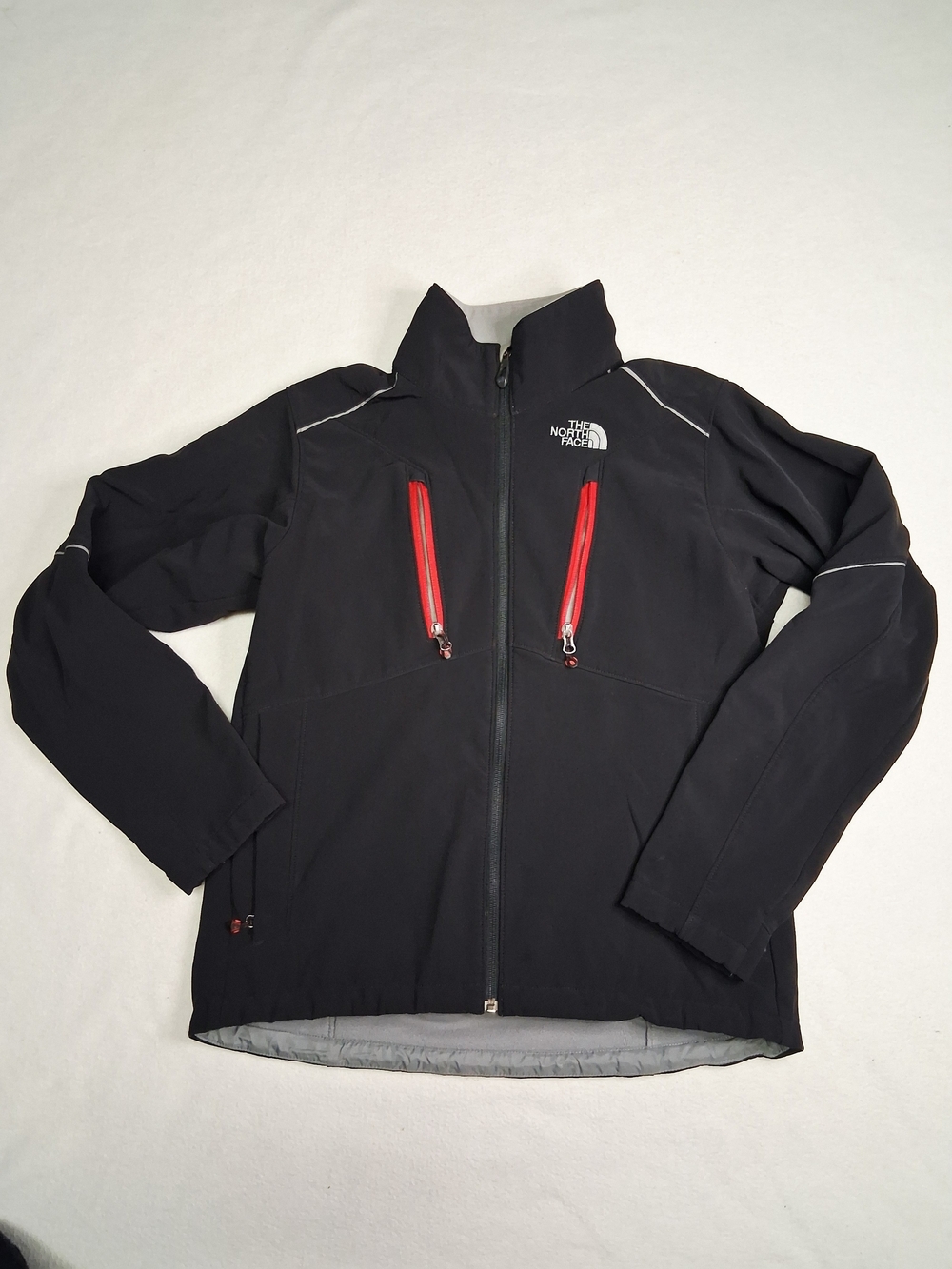 The North Face Black Performance Jacket with Red Zippers
